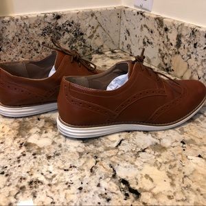 Brown Leather Wingtip Zero Grand Shoes - Women’s